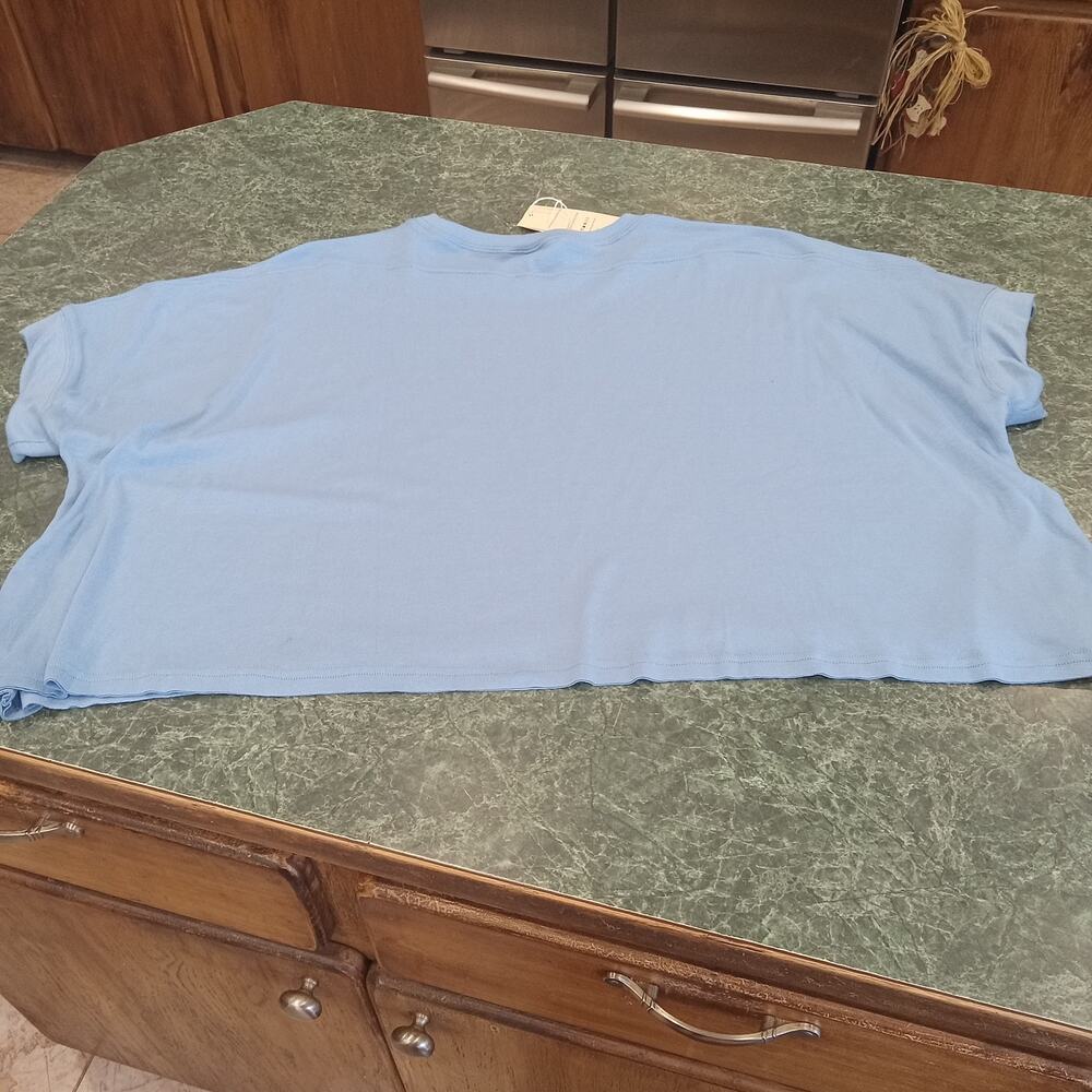 Dokotoo Oversized SOFT Crop Top Boxy Dolman Relaxed Fit Women’s Sz L NWT Beachy - Picture 5 of 9